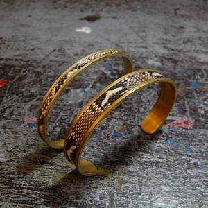 Brass bangle【L】 -真鍮バングル- ダイアモンドパイソン