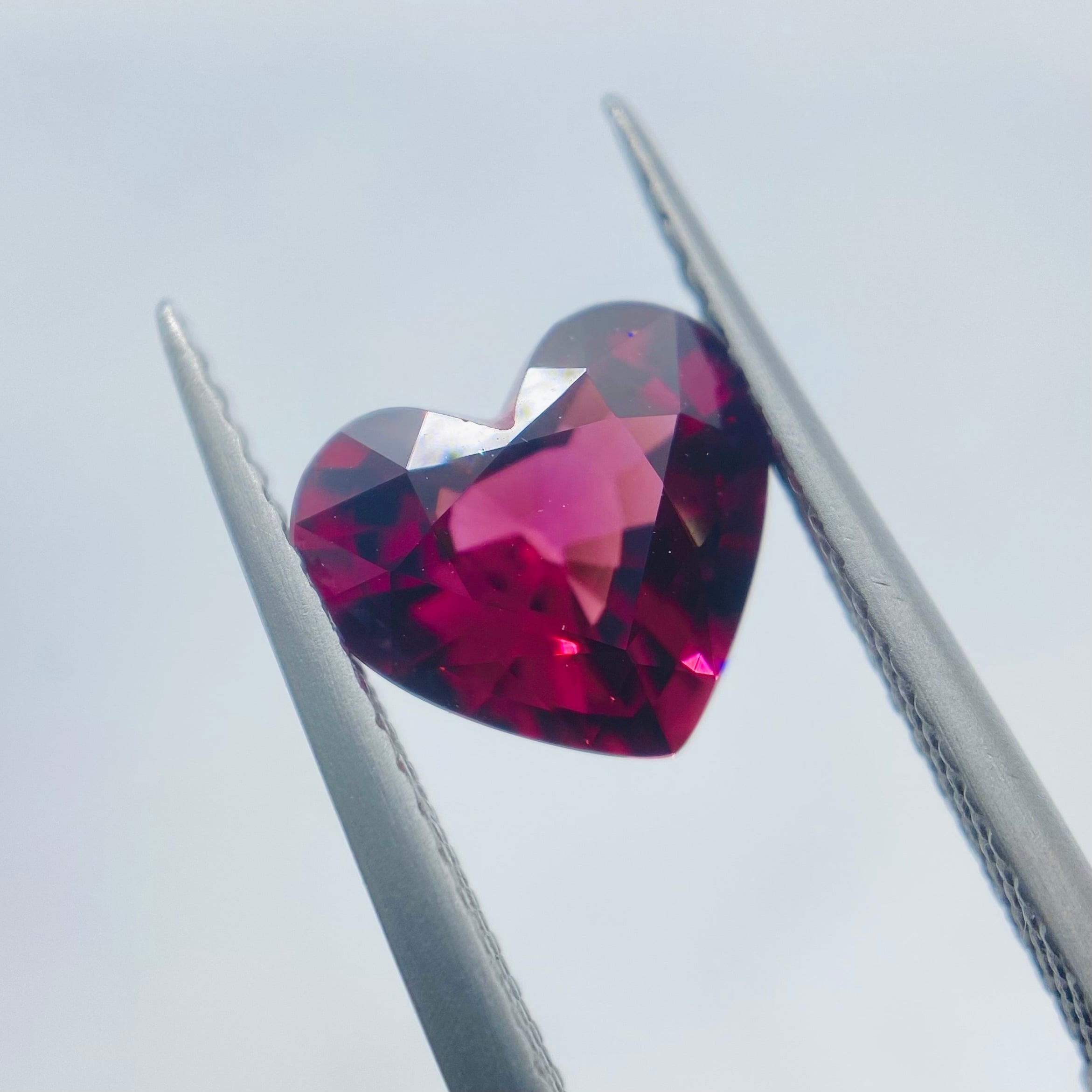 美ハートシェイプ　ロードライトガーネット