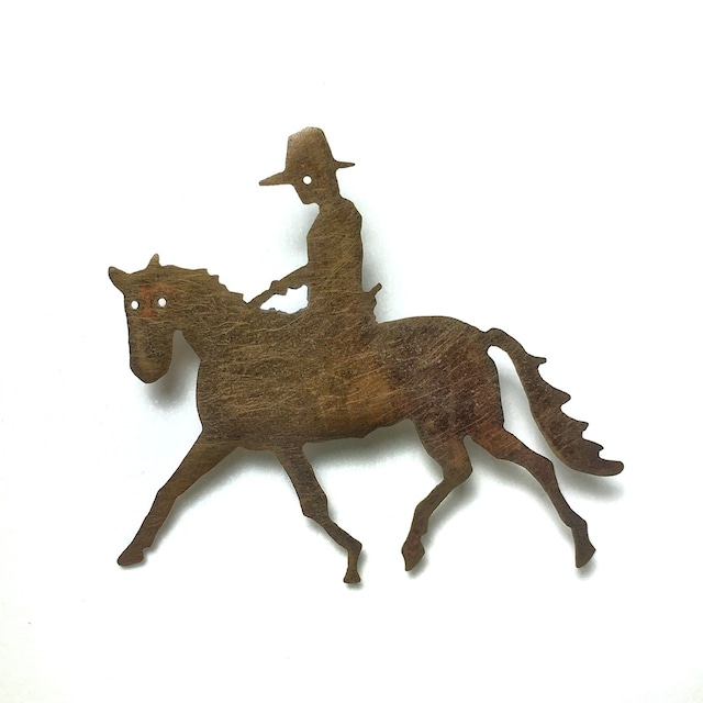 naotokita 馬と旅人 ブローチ