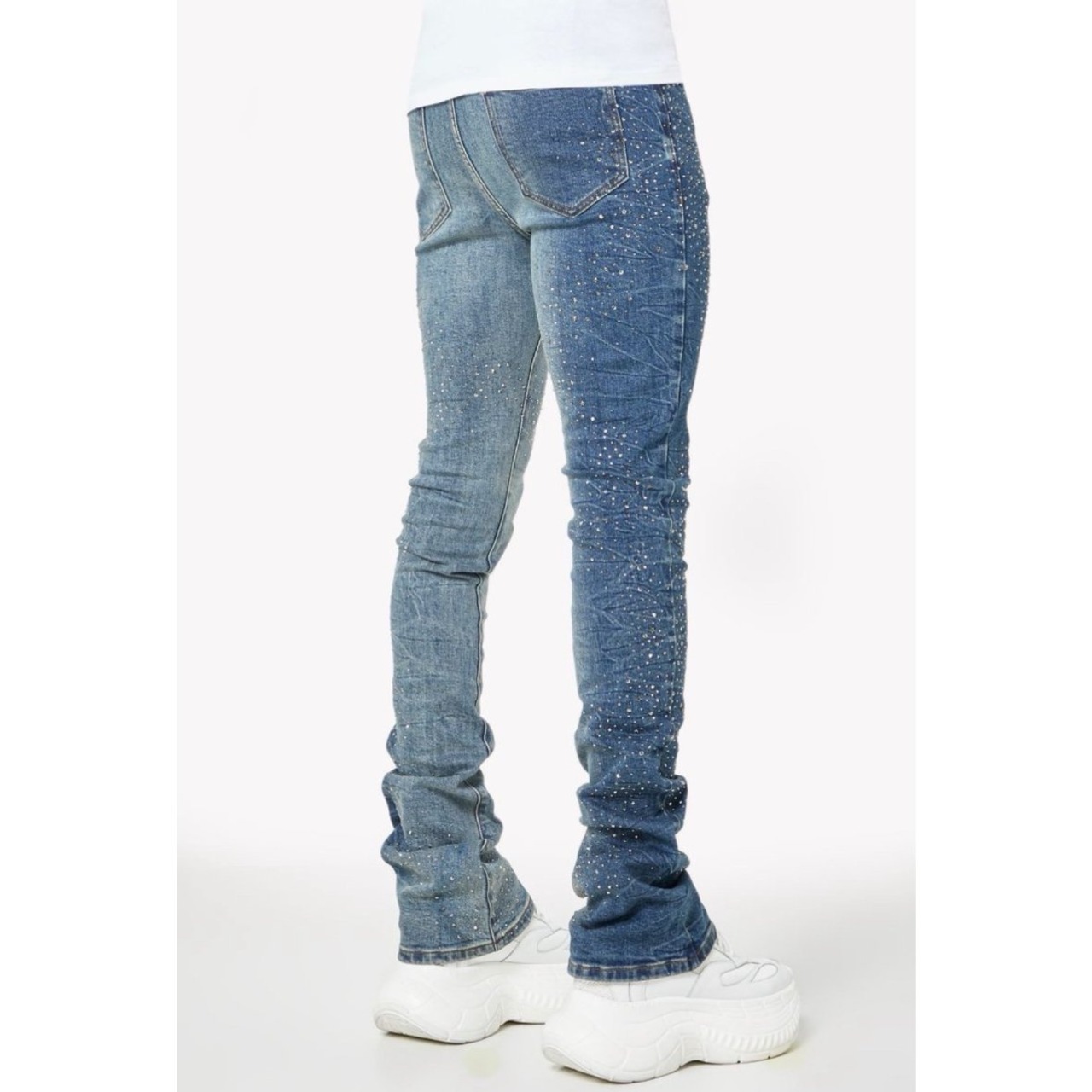 GUAPI / acid blue starry sky denim