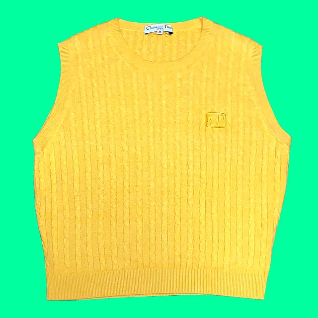 CHRISTIAN DIOR SPORTS CABLE KNIT VEST クリスチャン ディオール