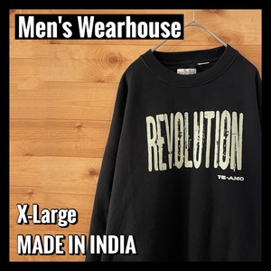 【Men's Wearhouse】Revolution ロゴ トレーナー スウェット XL オーバーサイズ アメリカ古着