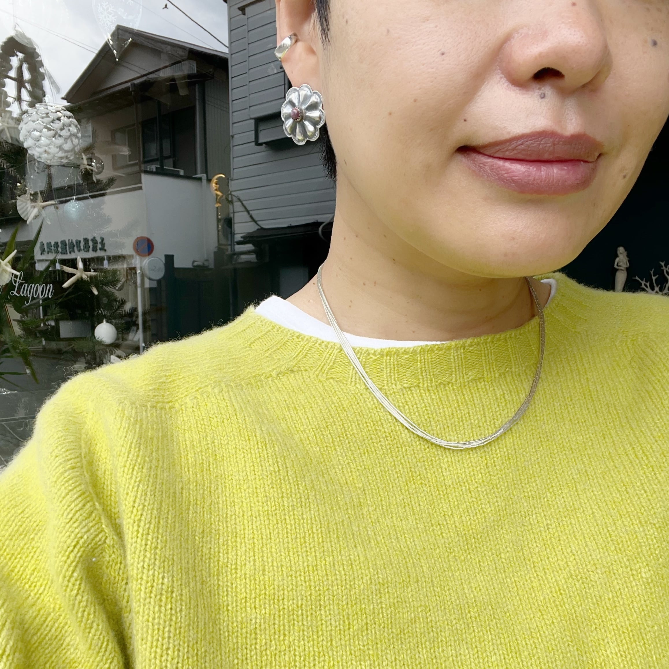再入荷】リキッド シルバー ネックレス 5連 40cm+5cm《Indian Jewelry
