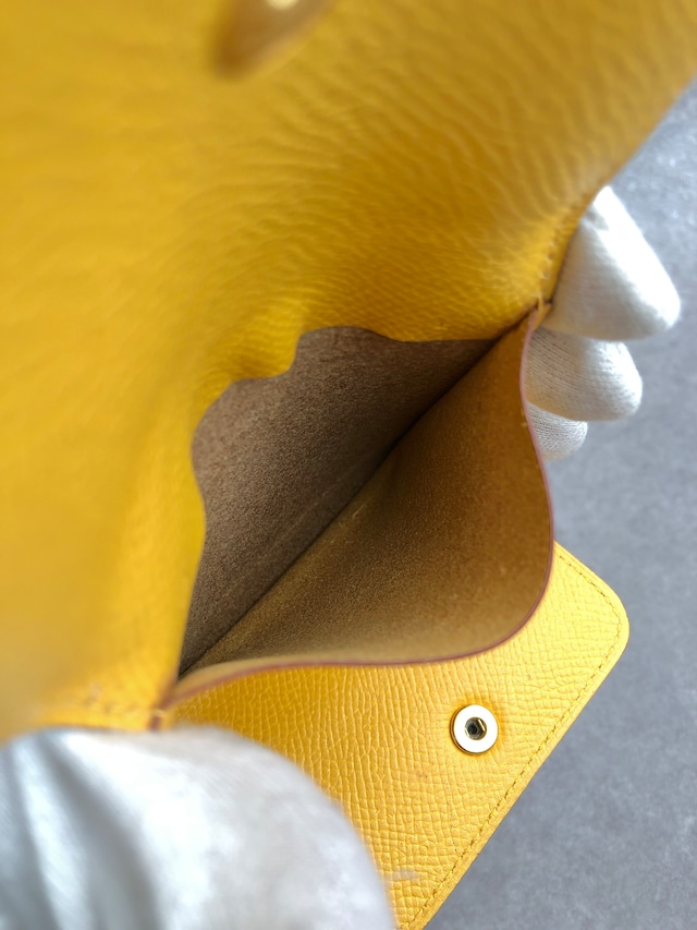 HERMES エルメス アラジフ カードケース ブラウン レザー vintage ヴィンテージ オールド 8sjvrs