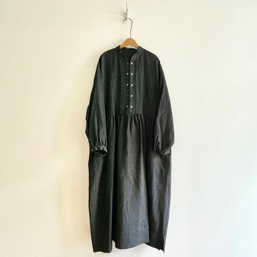 C71281 Wool/Linen Gauze Farmer's Dress
