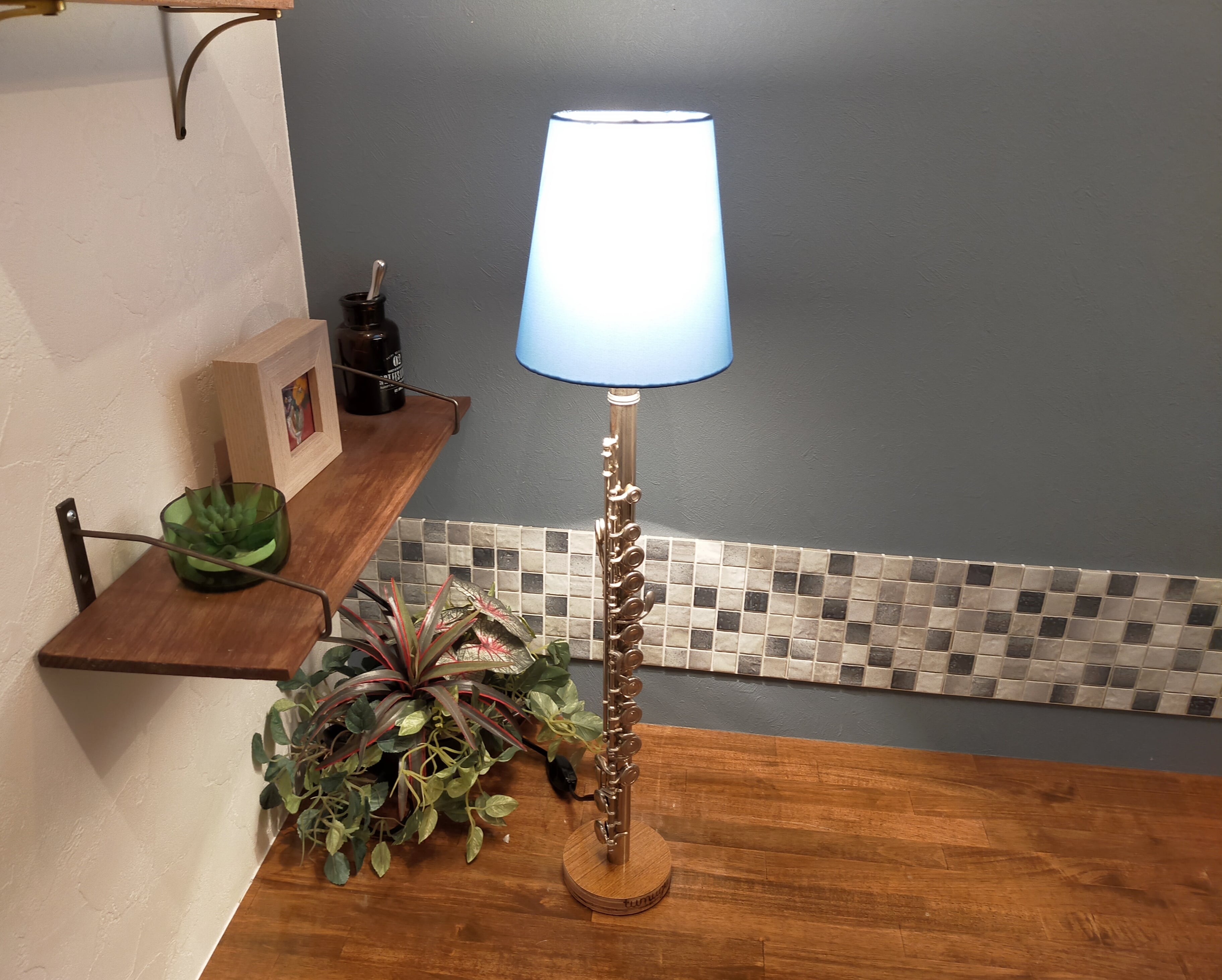 Flute Light【blue】 | upcycle interior アップサイクル家具の