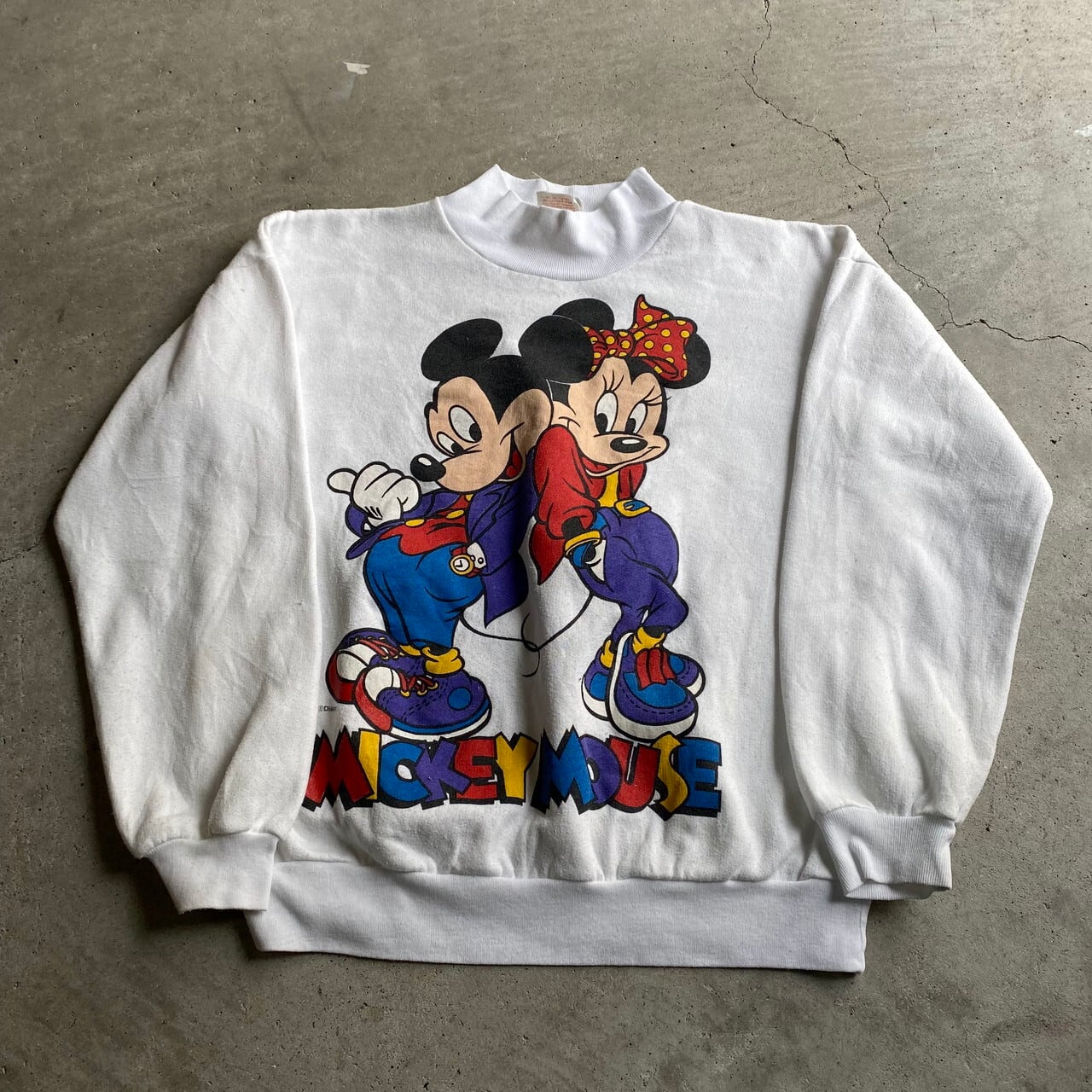 90s XL disney ミッキー アドベンチャー vtg スウェット