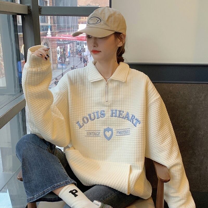 スタンダードセーター スプリングオータム薄手ルーズ レトロ 春物 秋物 スーパーモール77560917320