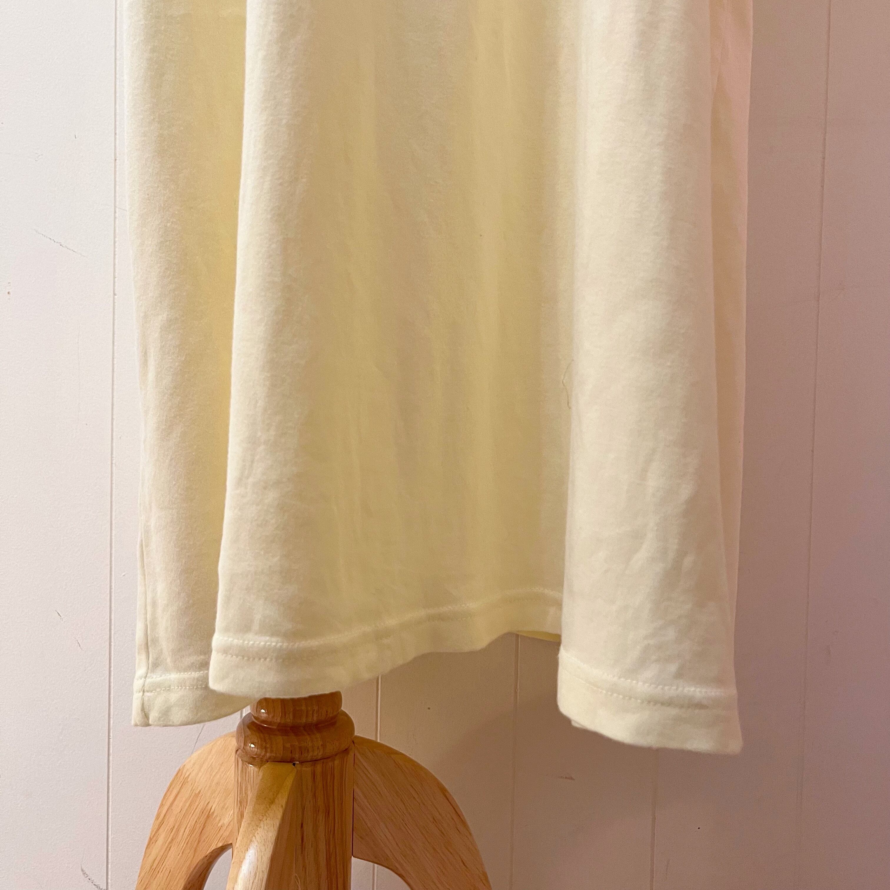 yellow cotton neglige one-piece