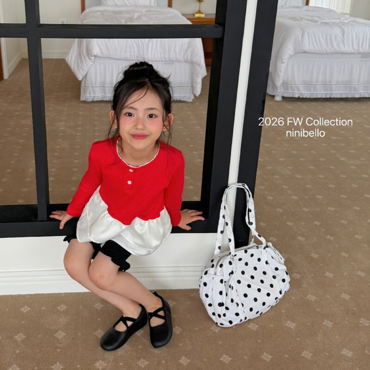 【取寄/韓国直送】ninibello アイレットレイヤードチューリップTシャツ｜夏服｜韓国子供服｜26/AT