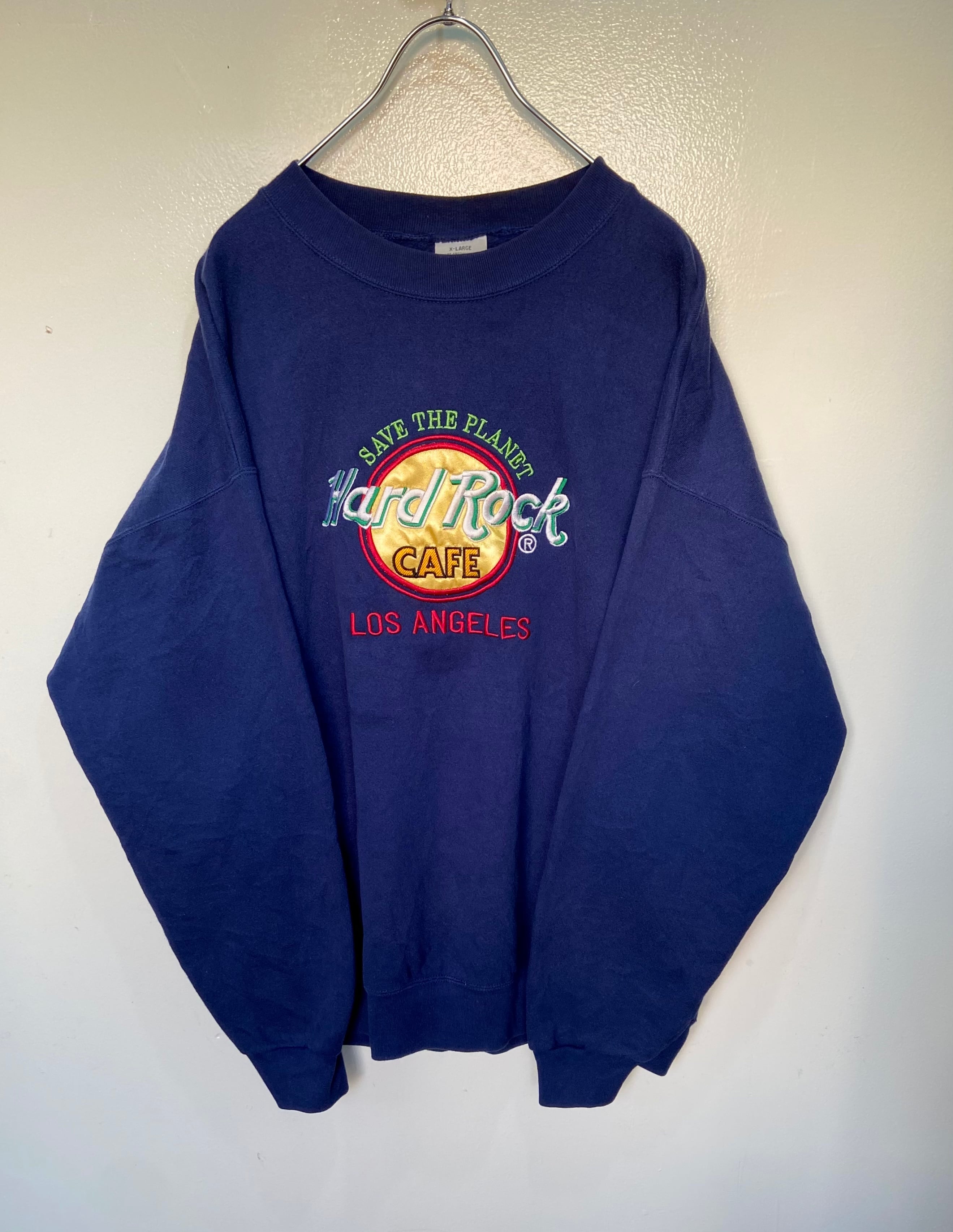 USA製 Hard Rock Cafe/ハードロックカフェ 刺繍スウェット USA製 Hard Rock Cafe/ハードロックカフェ 刺繍スウェット