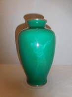 ゴルフスイング七宝花器(佐藤　製) cloisonné enamel vase (SATO)(No9)  