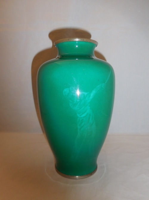 ゴルフスイング七宝花器(佐藤　製) cloisonné enamel vase (SATO)(No9)  