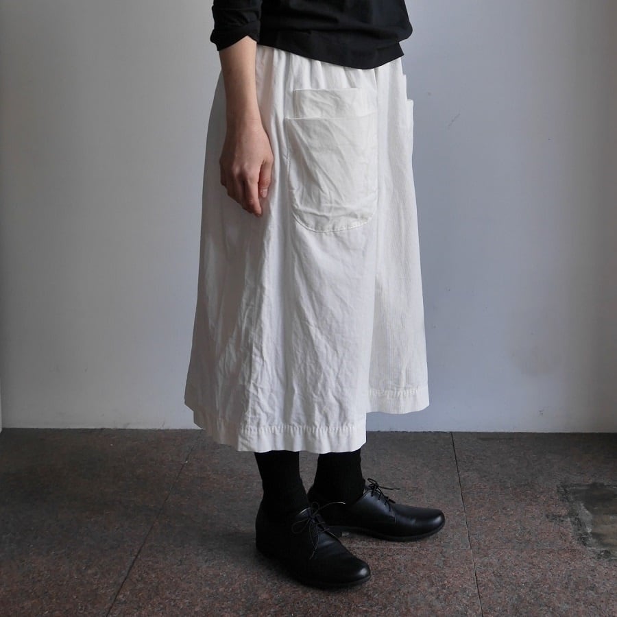 細コールスカート ダブルポケット homspun | 日々花[ Hibika 細コールスカート ダブルポケット homspun | 日々花[ Hibika