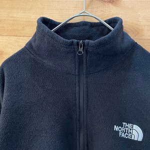 【THE NORTH FACE】ハーフジップ フリース プルオーバー メンズL 刺繍ロゴ アメリカ古着