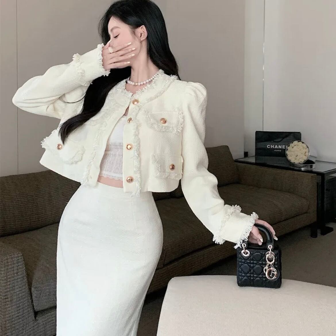 ロングタイトスカートセットアップ | select shop -pixie-