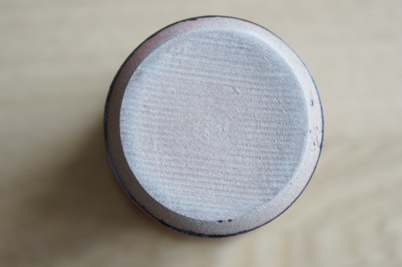 小石原焼　マルワ窯　タンブラー　紅彩　③　[3-349]