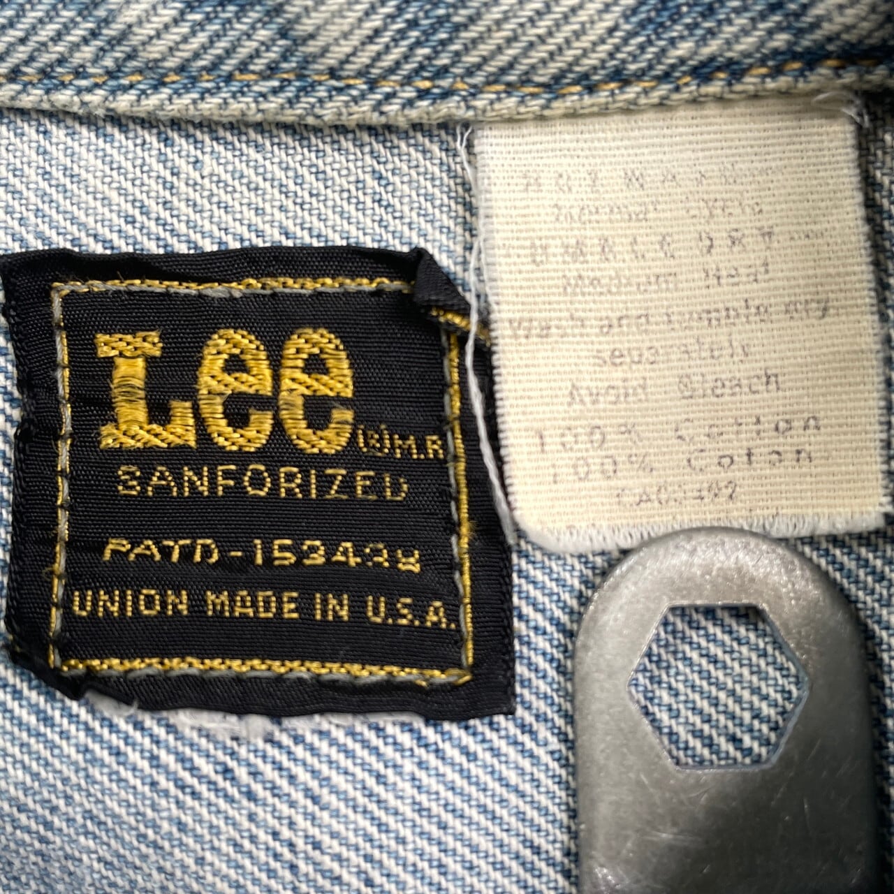 80年代 USA製 Lee リー デニムジャケット 101-j メンズM相当 古着 80s