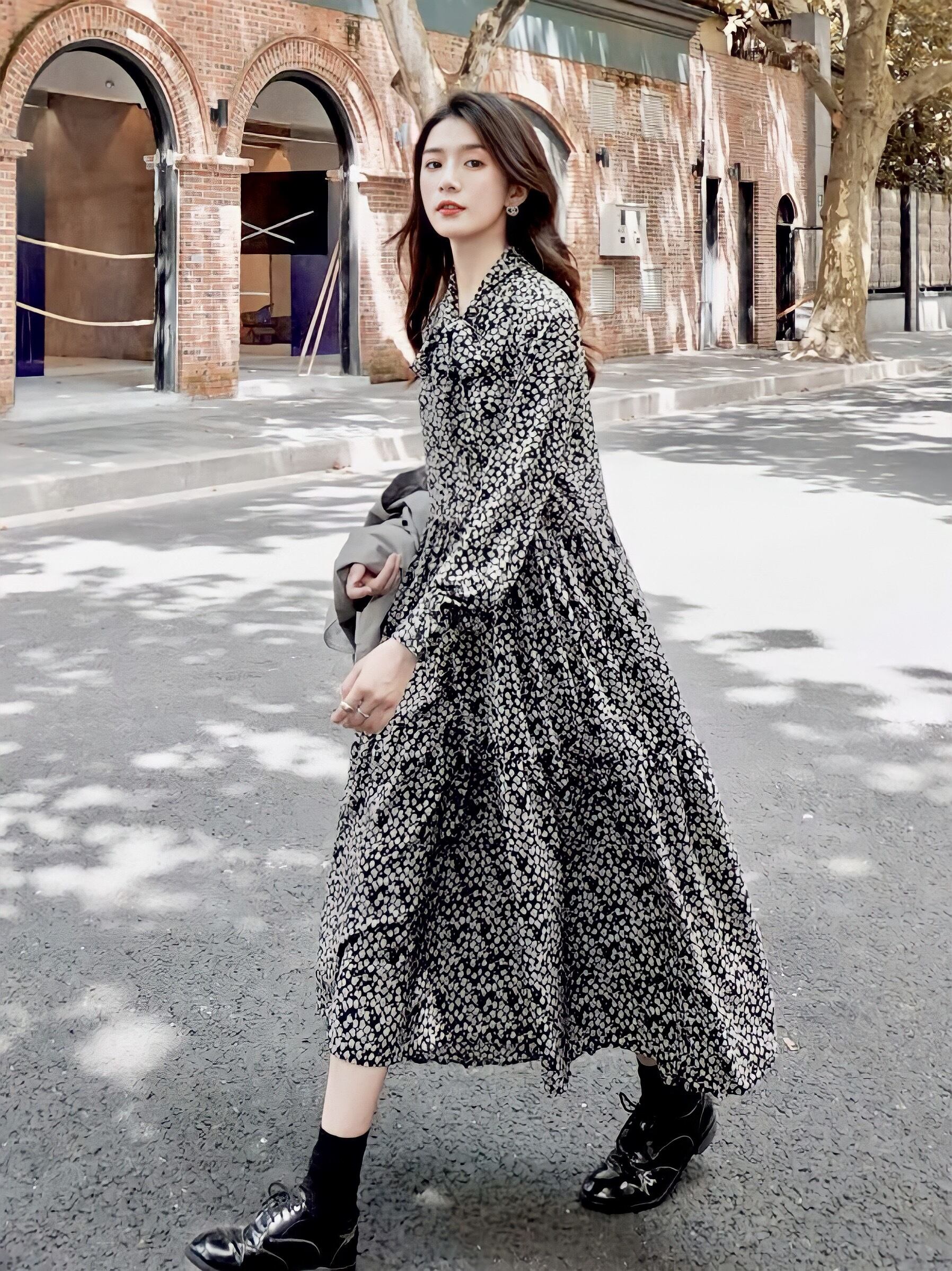 クラッシュフラワーロングワンピース | dadaGRANDE