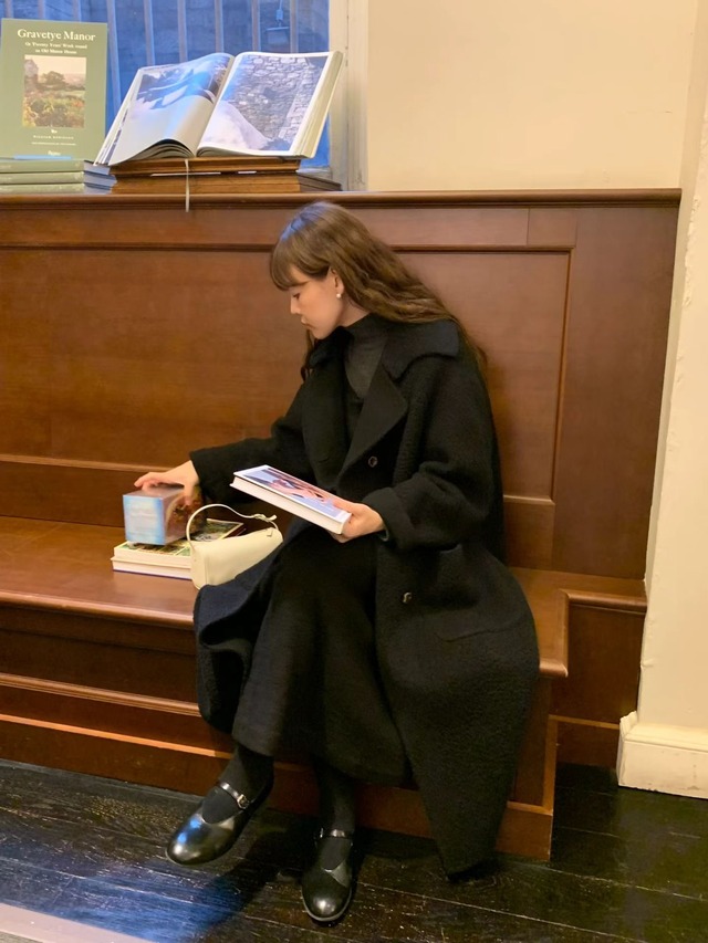 (予約) LIFFEY / Dear alpaca handmade coat 2color