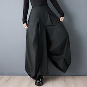 立体 デザイン ワイドパンツ 00337