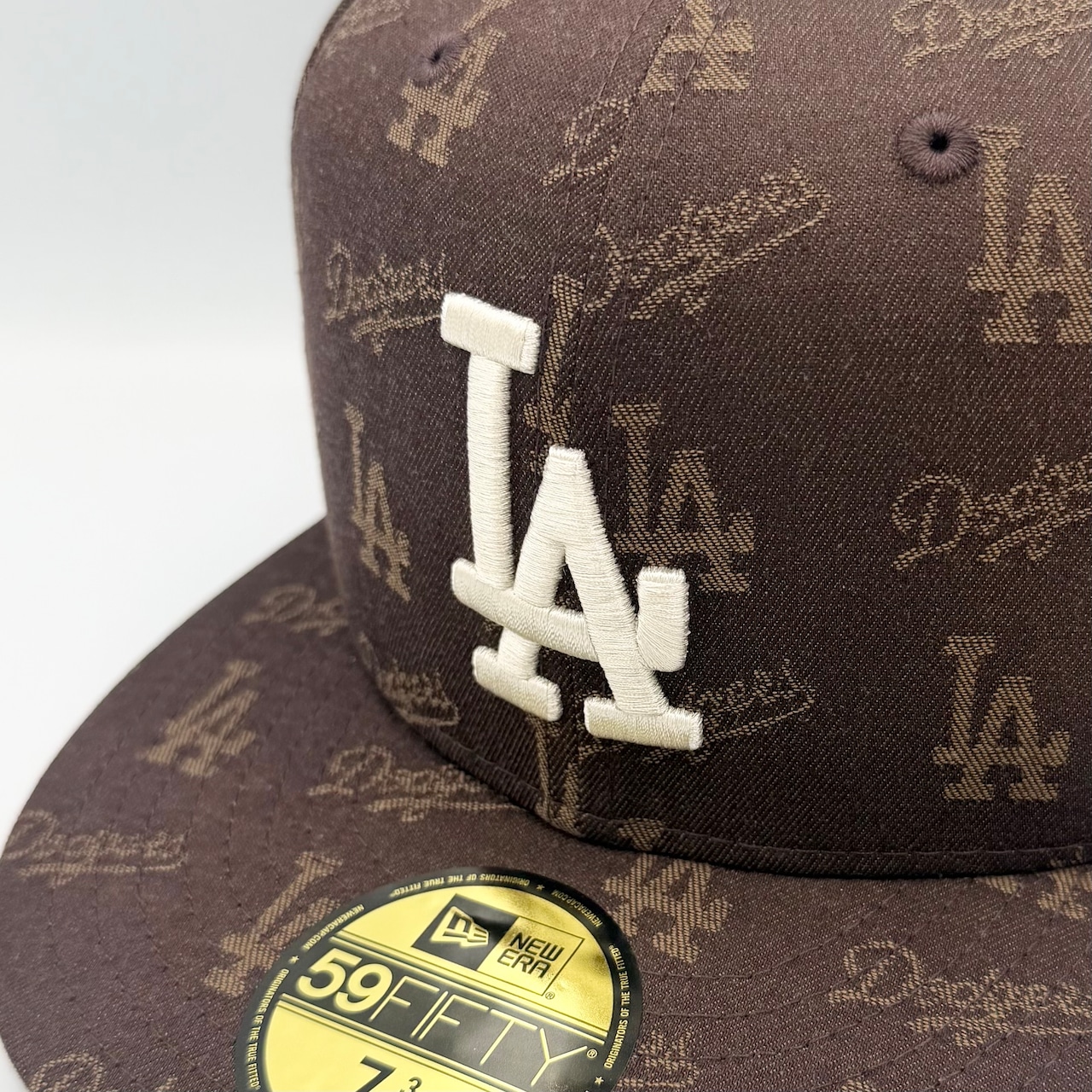 NEW ERA 59FIFTY/5950 MLB Jacquard ロサンゼルス・ドジャース ブラウン