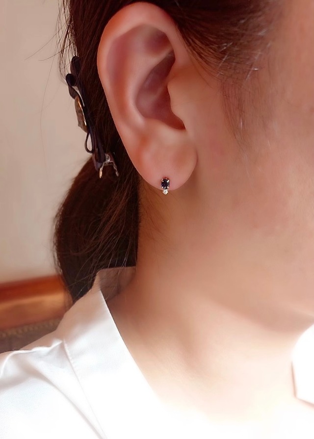 K18 ブルーサファイアピアス ○ | 株式会社Jewelry伊藤