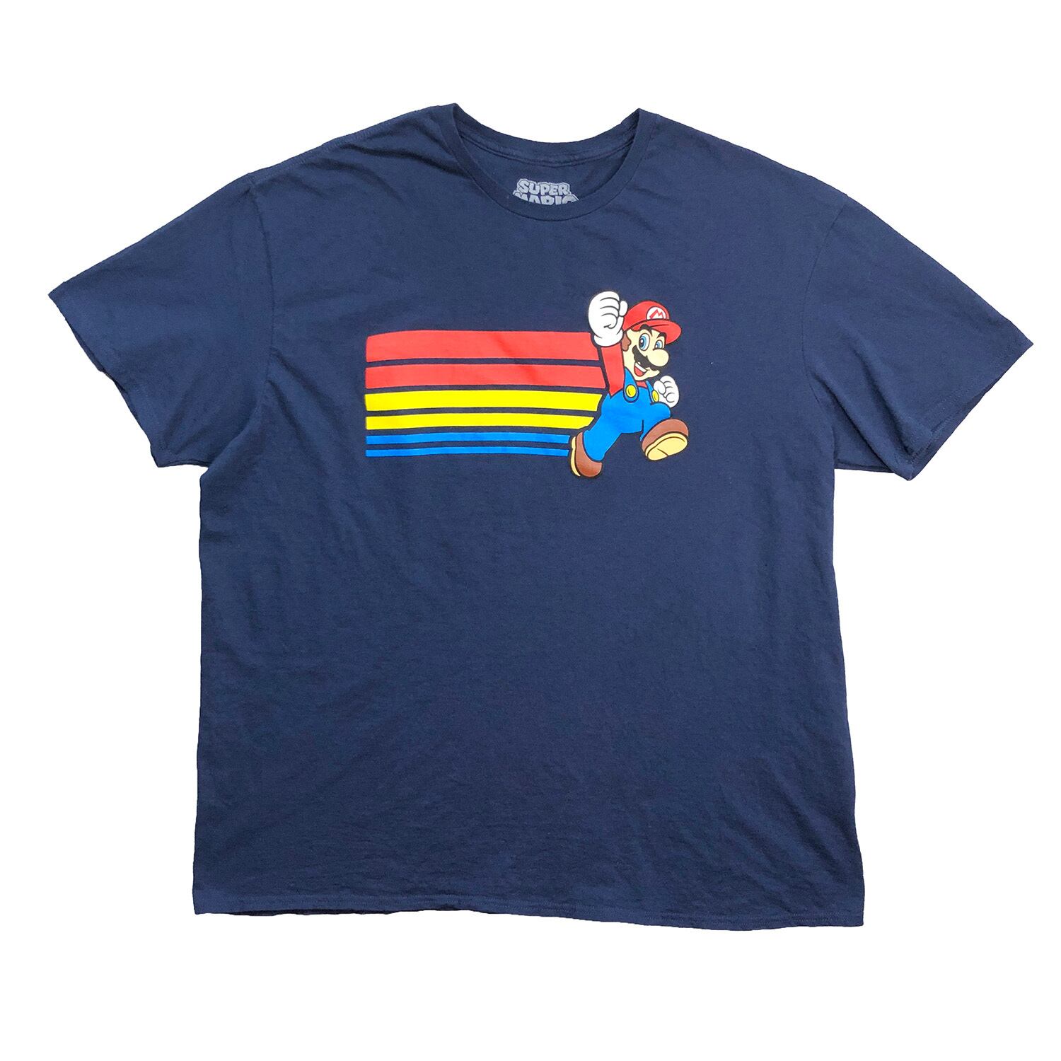 USA版 任天堂 スーパーマリオ キャラクター Tシャツ メンズXL ネイビー 大きいサイズ Nintendo ゲーム ユニバ 古着 |  古着屋エバレット powered by BASE