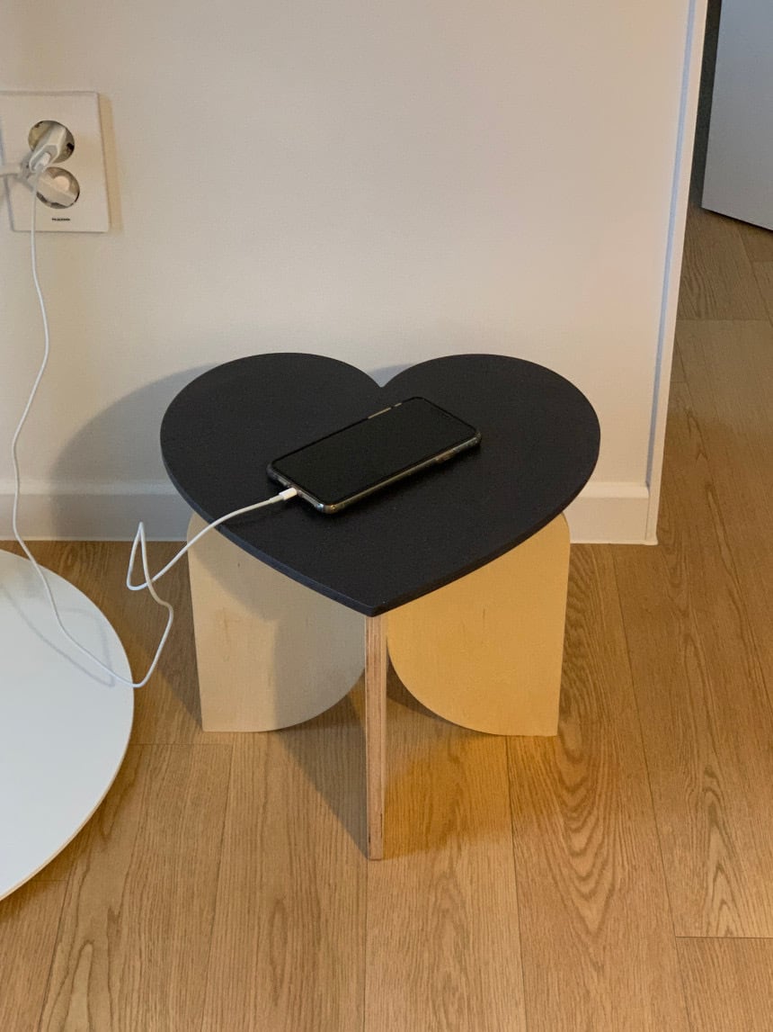 heart mini table 2colors / ハート ミニ テーブル サイドテーブル