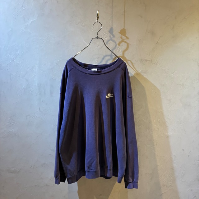 -NIKE- 90's logo embroidery plain color sweatshirt