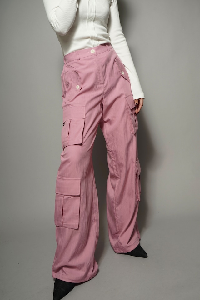 LUSTAR CARGO PANTS  (PINK) 2403-16-04