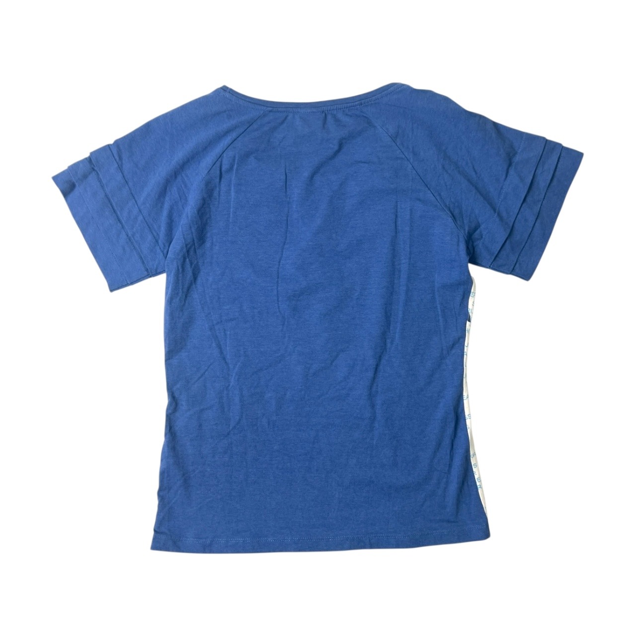 KRIZIA JEANS クリッツィア 切替デザイン ストレッチ 半袖Tシャツ 46/ブルー