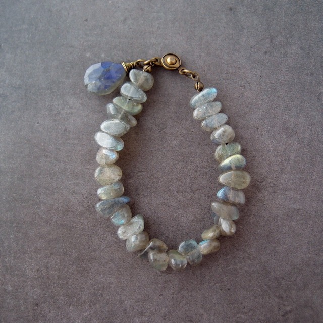 Labradorite Bracelet／ラブラドライト ブレスレット／Rough tumble