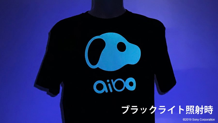 aibo 蛍光蓄光Tシャツ 白 / グルーヴガレージ