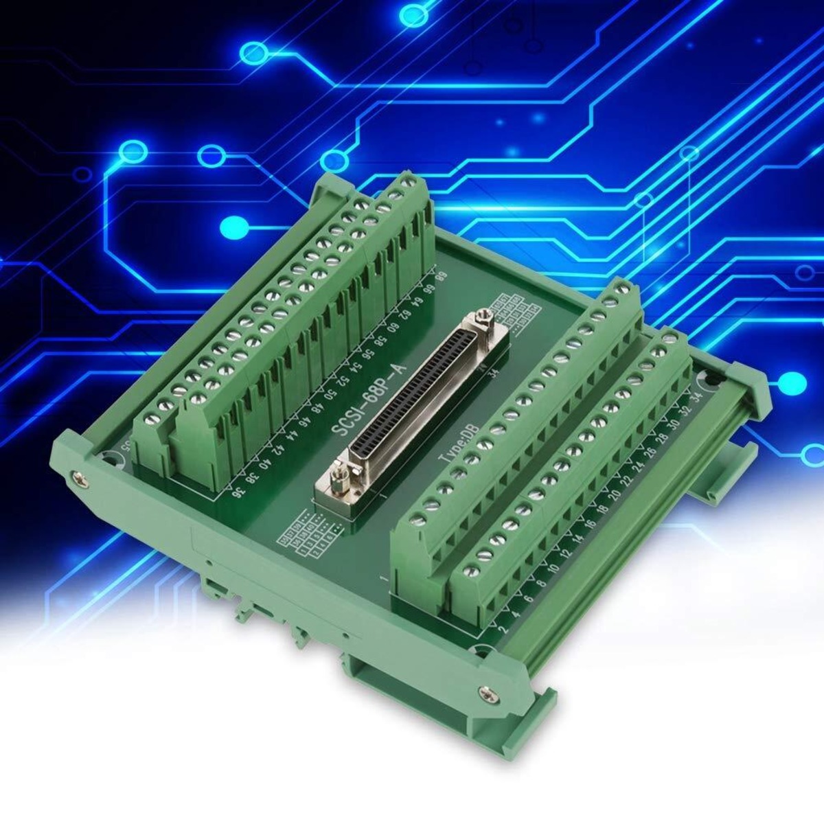 データ収集用 SCSI 68 ピン DB コネクタ アダプタ カード リレー端子台モジュール | MA雑貨ストア