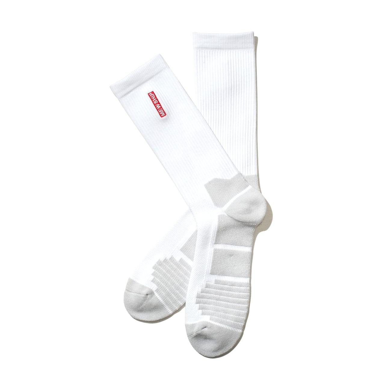 M.R socks <White×Gray×R.Orange> - 画像1