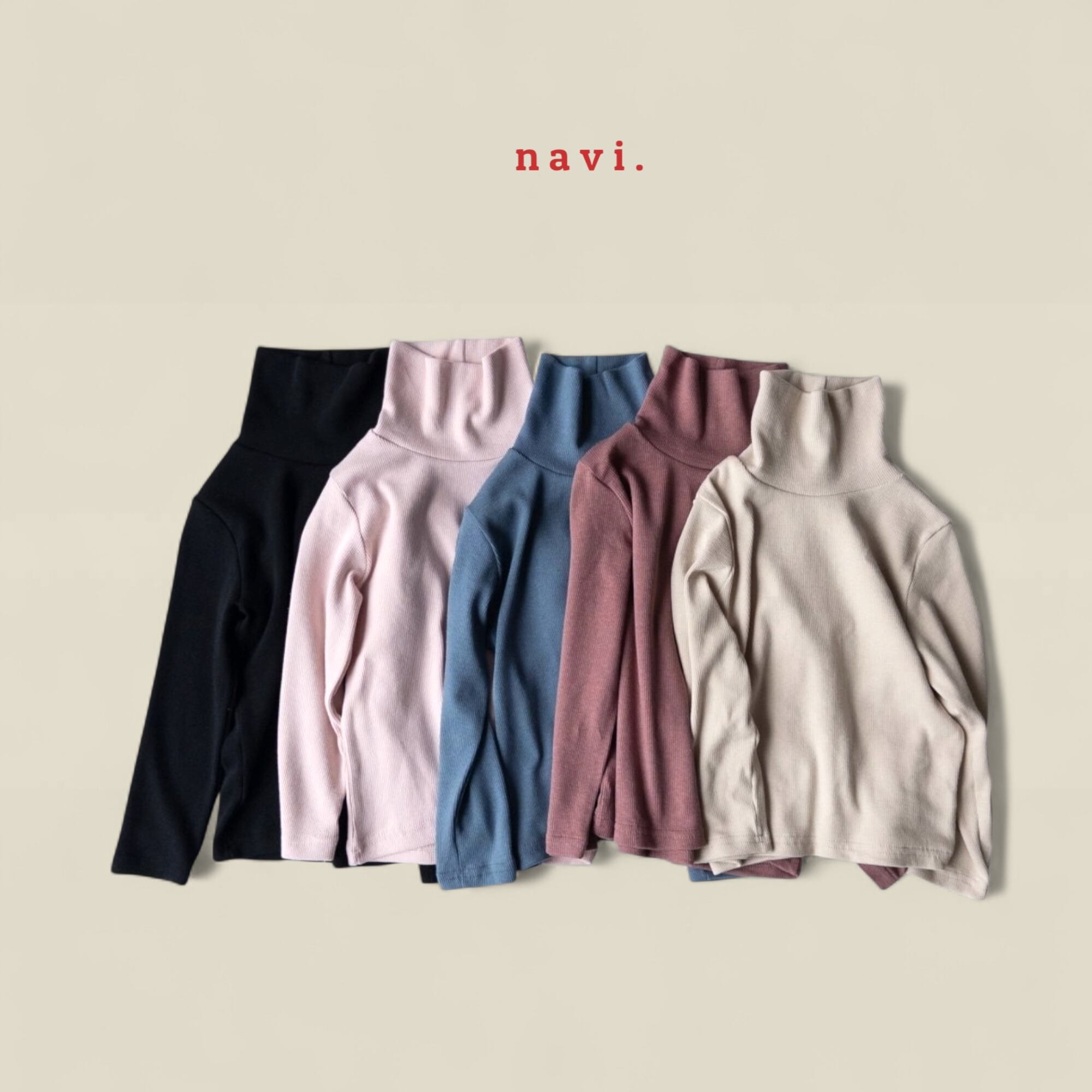 マイルドタートルネック ※ジュニアsize 【nevi】