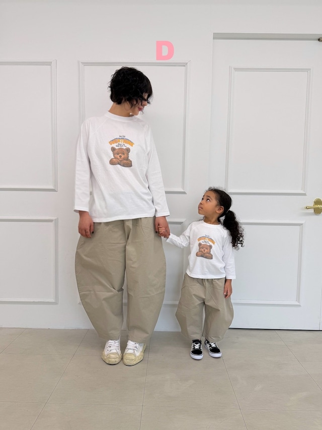 【取寄】dress monster|circle pants (beige) (mom)|サークルパンツ(ベージュ)(ママ)|FREE|mom|26 autumn