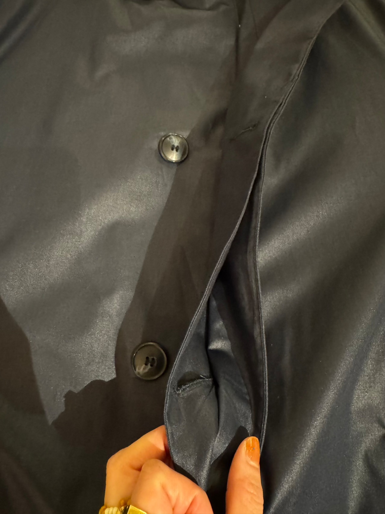 1970's-80's Vintage "ORATOP" Made in Finland Dark Navy Coat / フィンランド製ステンカラーコート