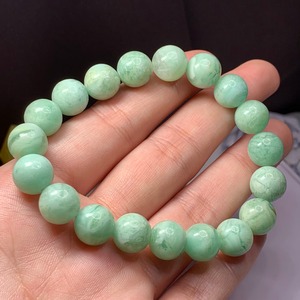 f86フローライト×クォーツ✩ミルキーグリーンフローライトブレスレット