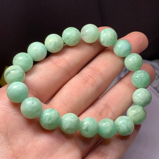 f86フローライト×クォーツ✩ミルキーグリーンフローライトブレスレット