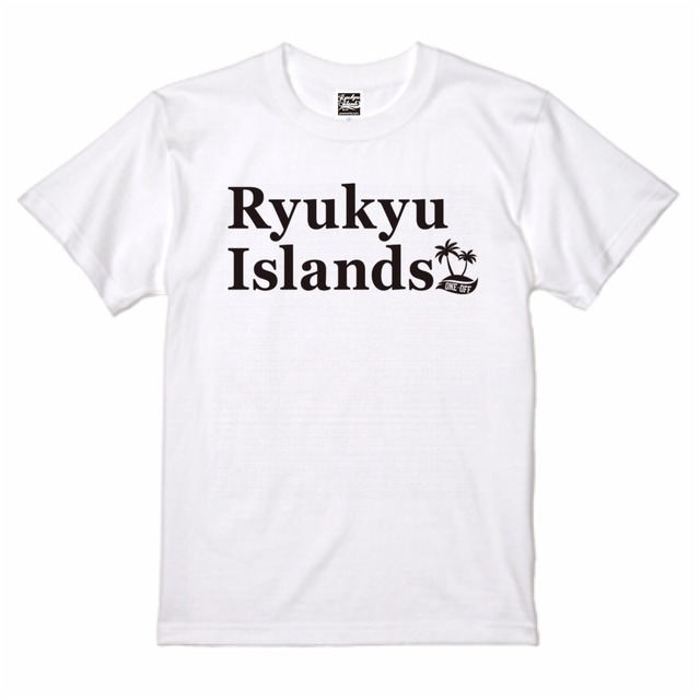 Ryukyu Islands Logo T-shirt 5.6oz【White】