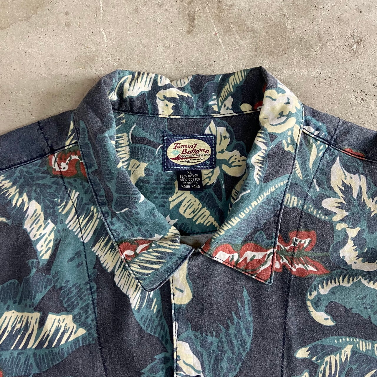 XL★古着 半袖 シャツ メンズ 90年代 90s 葉 総柄 大きいサイズ コットン USA製 緑系他 グリーン 24mar29 中古 トップス XL⁄古着 半袖 シャツ メンズ 90s 葉 花 総柄 大きいサイズ コットン