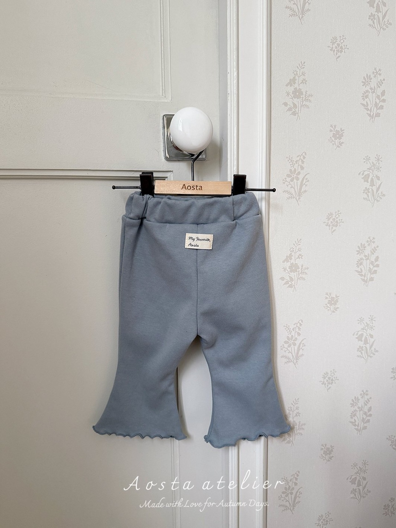 【Aosta】ジェリーフレアパンツ ブルー 70~110cm - 3