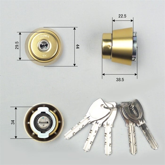 美和★ MIWA U9 TK5LT3312-2 美和ロック TK5LT3312-2 SF色/BK色 ハンドル一体型テンキー