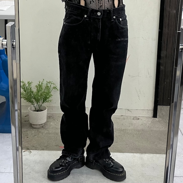 【LEVI’S 505/リーバイス505】w32 ブラックデニムパンツ