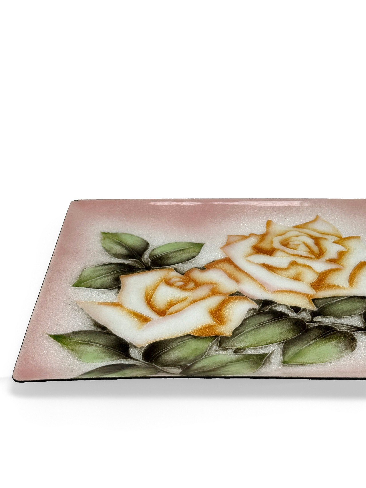 ヴィンテージ雑貨 薔薇の飾り皿