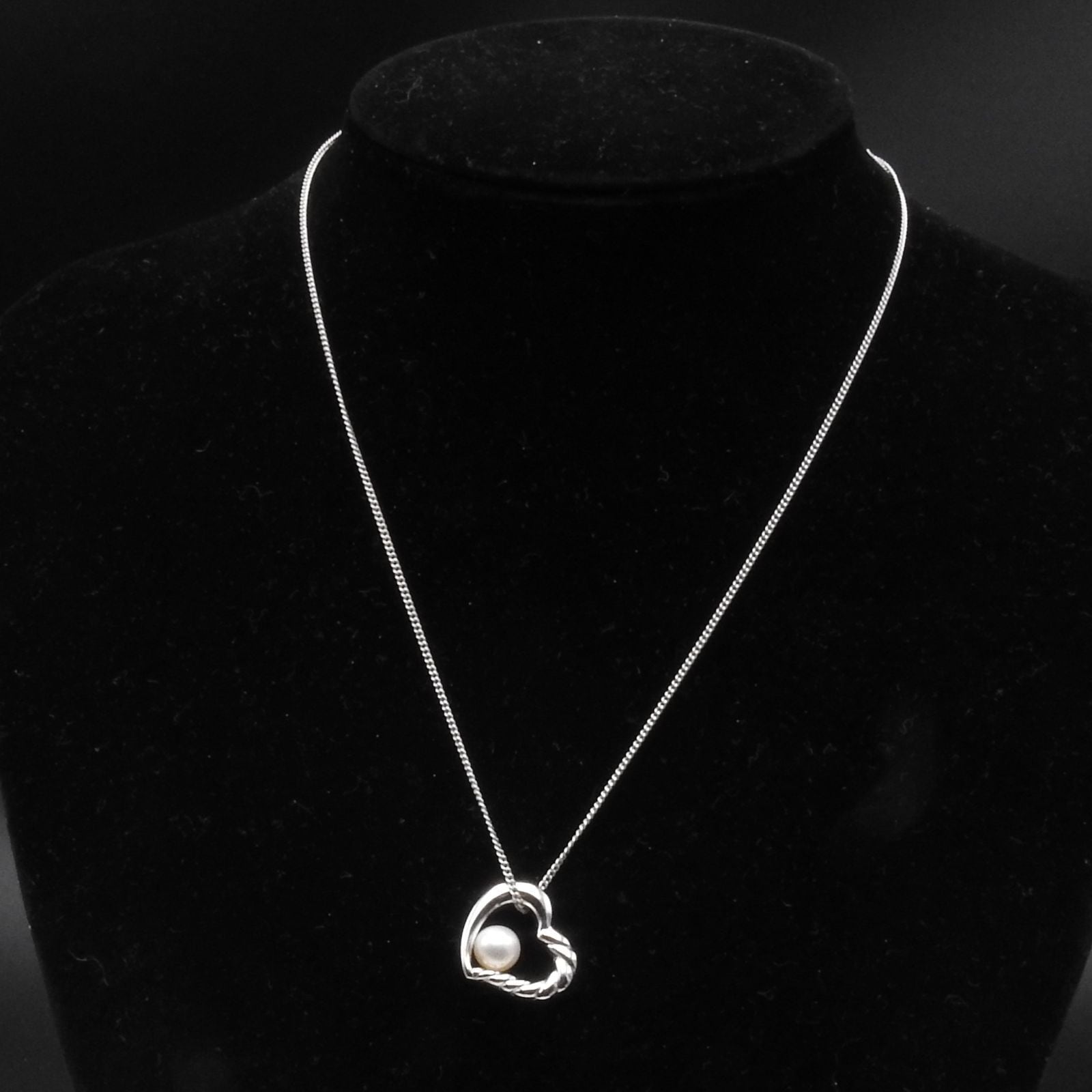 タサキ Tasaki 田崎真珠 アコヤパール6.5mm SV オープンハート 一粒