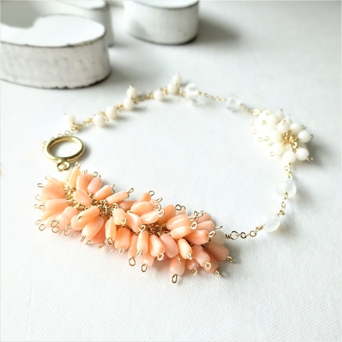 14kgf*Natural Coral special bracelet