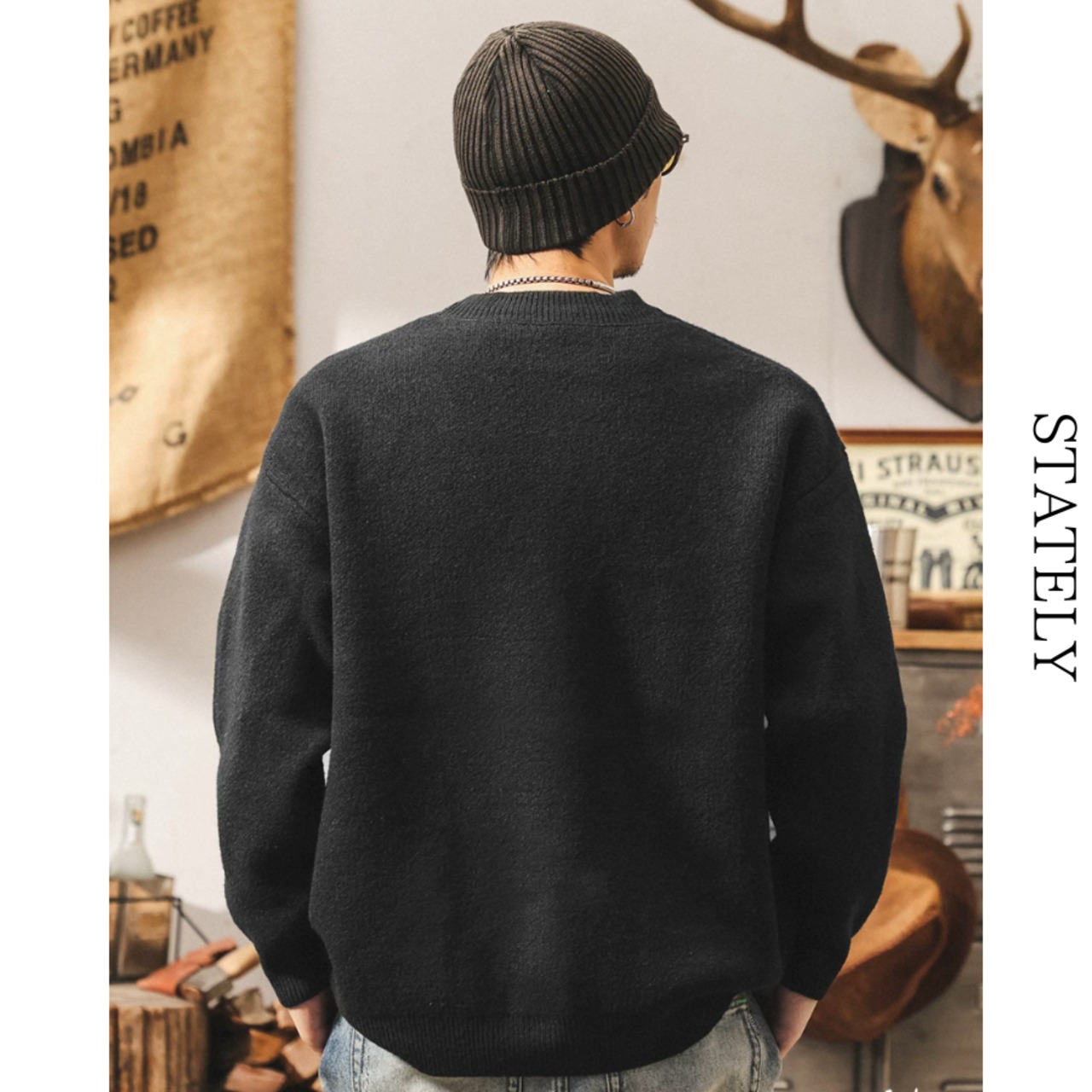 Heavy Knit カーディガン /3color_T223・画像5